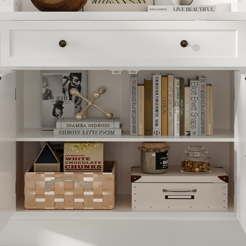 Hokku Designs Elegant 2-Meter Large Capacity White Bookcase With